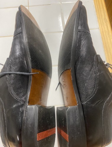 Zapatos de vestir negros Stafford Vero Cuoio para hombre talla 10 1/2 - Imagen 4 de 5