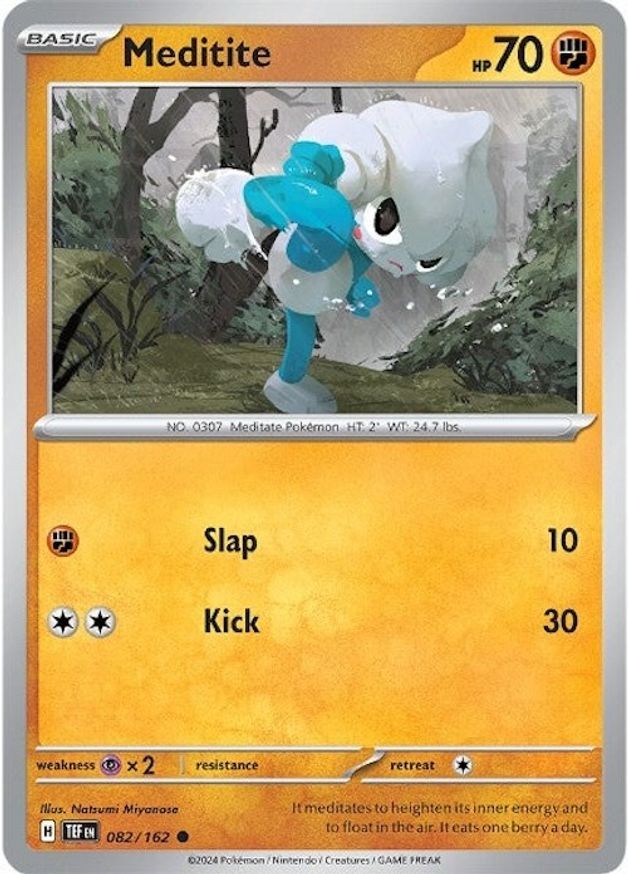 Pokemon Meditite (82/224) Temporal Forces LP