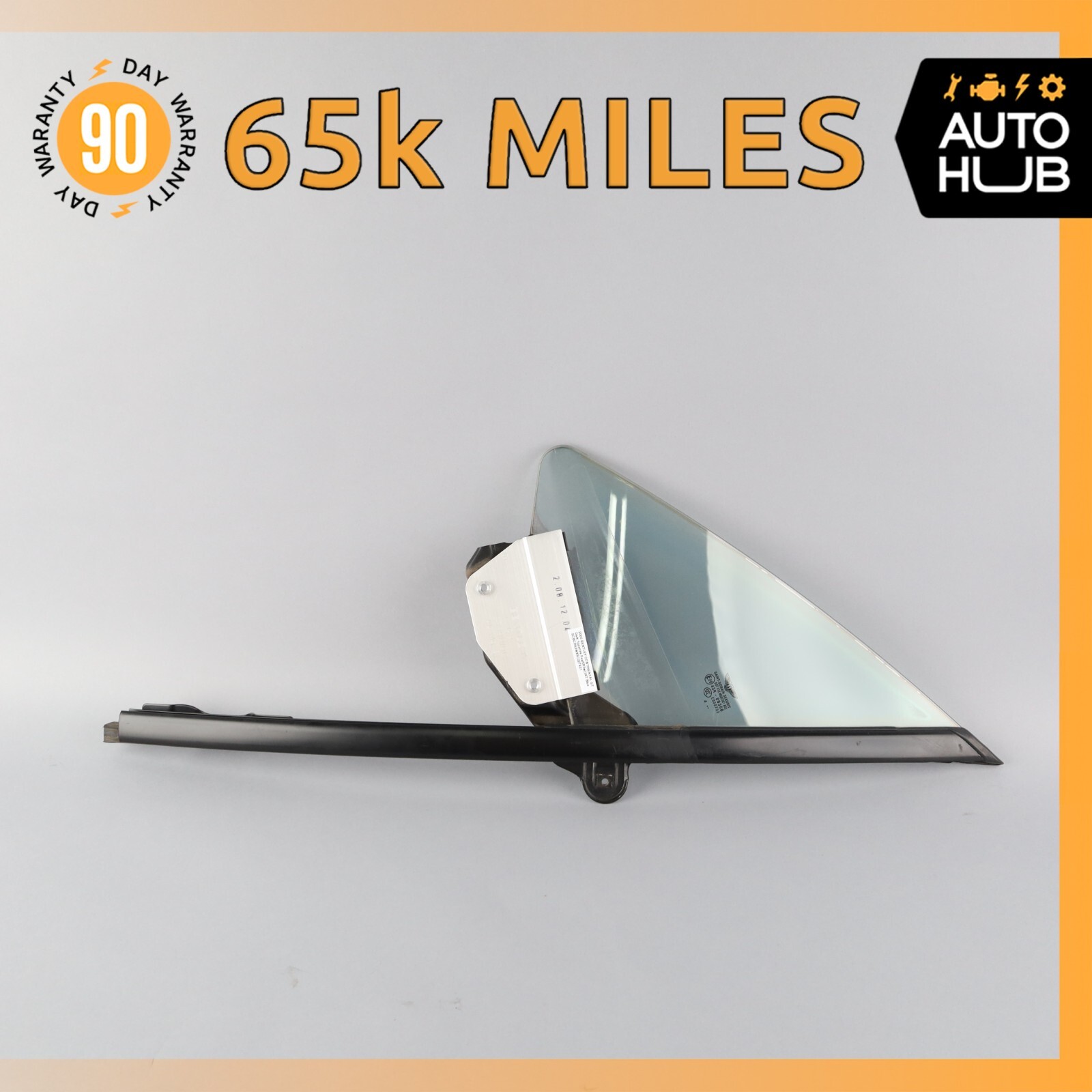 03-10 Bentley Continental GT Front Left Side Door Vent Window Glass OEM 65k