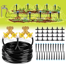 100Ft Drip Irrigation Kit Plant Watering System 8X5Mm Blank Distribution Tubing