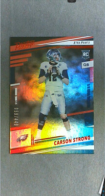 2022 Panini Prestige Xtra Points Red Premium #306 Carson Strong RC Eagles /449