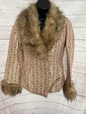Rampage Women's Jacket Multicolor With Faux Fur Trim Size S Small