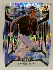 RAYNER ARIAS TRUE 1/1 BASE CARD LEAF METAL BASEBALL 2023