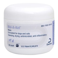 Yeast Infection Aid Wipes for Dogs and Cats Sensitive Areas Skin Support 80 C...