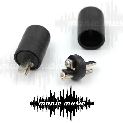 2 Pin DIN Speaker Jack Screw Type Plug No Soldering Vintage