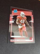 Isaiah Simmons RC - 2020 Panini Chronicles Clearly Donruss Rated Rookie Red /199