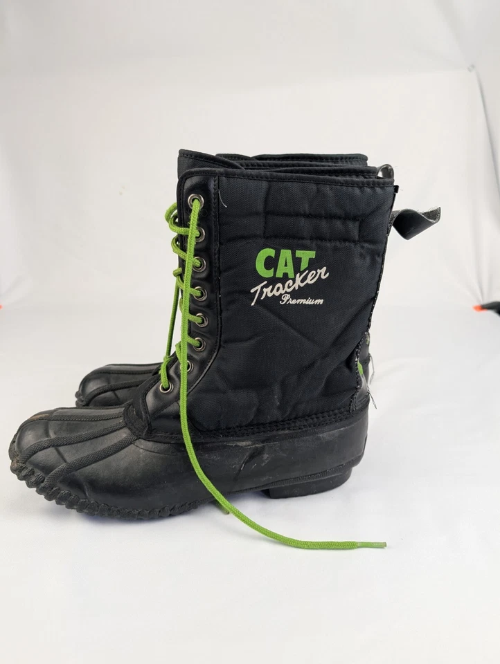 Размер 10 винтажный Arctic Cat трекер первоклассный черный зимний снегоход снег ботинки с подкладкой - Изображение 3 из 4