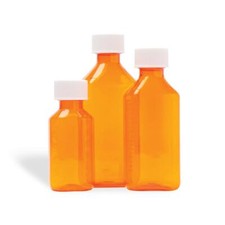 Amber Oval Bottle, 2 oz., Case