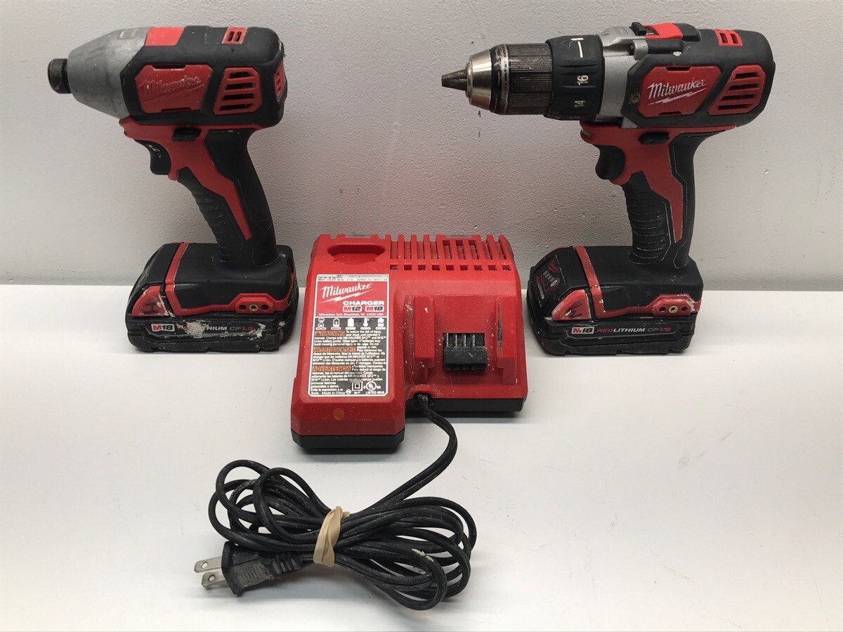 Milwaukee 2691 22 18v Cordless Drill And Impact Driver Combo Kit For Sale Online Ebay