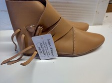 Jorvik Viking Saxon Two Toggled Boots Shoes reenactment larp UK stock leather