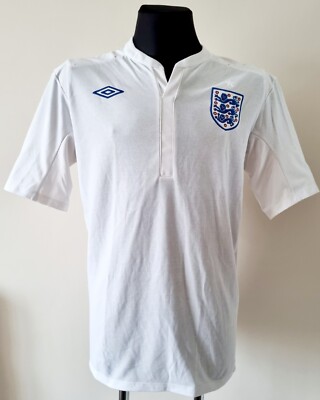 UNBRO ENGLAND サッカーシャツ アンブロ イングランド代表 サッカーシャツ 00s 白 紺 赤 2XL