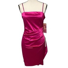 Emerald Sundae Bodycon Side Pleated Ruched Dress Size Medium