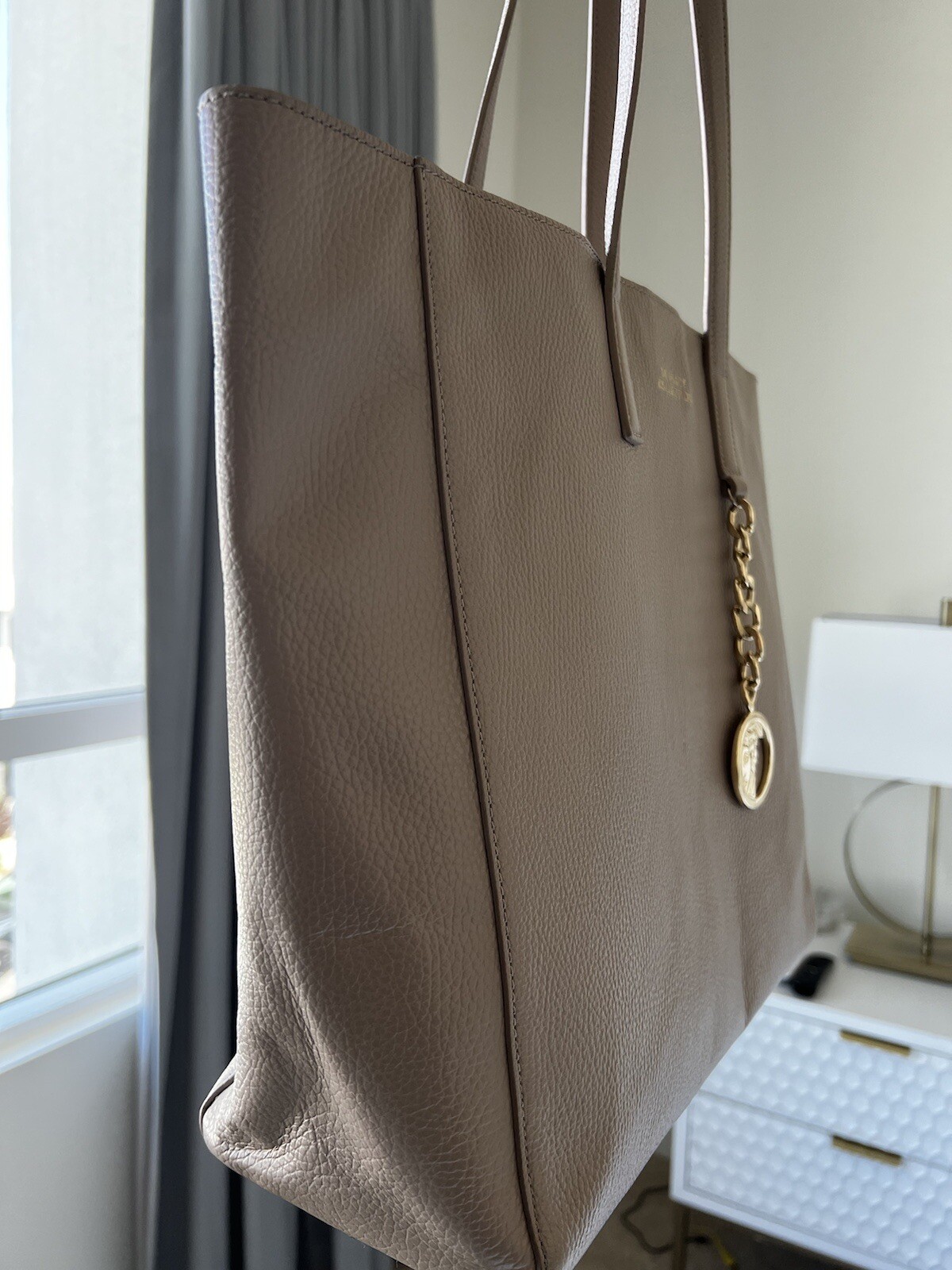 AUTHENTIC Versace Collection Tote Bag Sand Color … - image 8