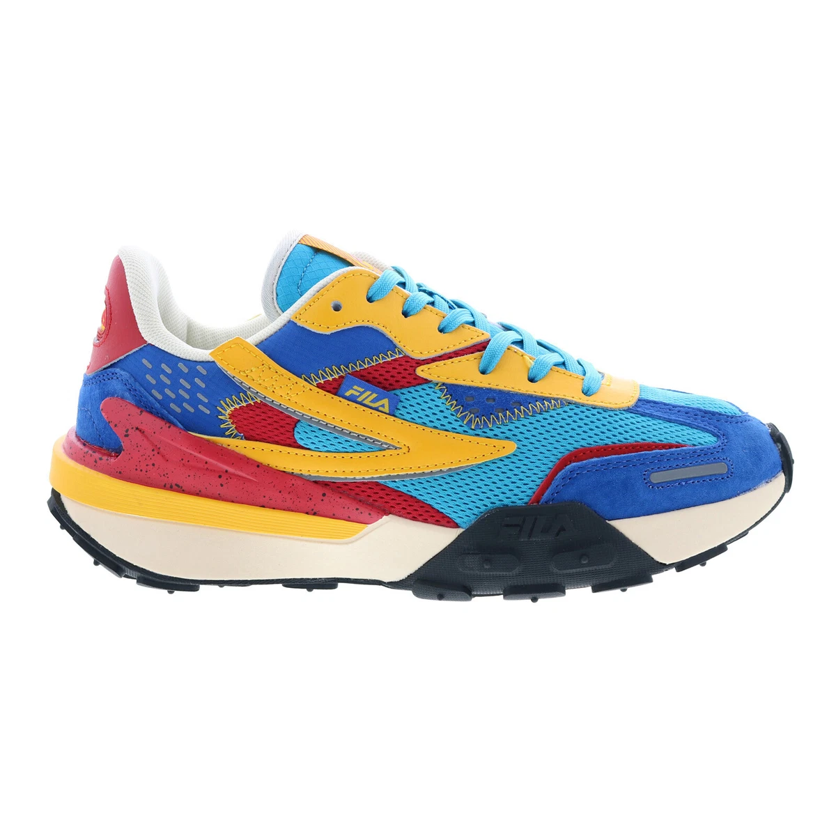 Fila Rapidride 1RM02167 431 Mens Blue Suede Lifestyle Sneakers
