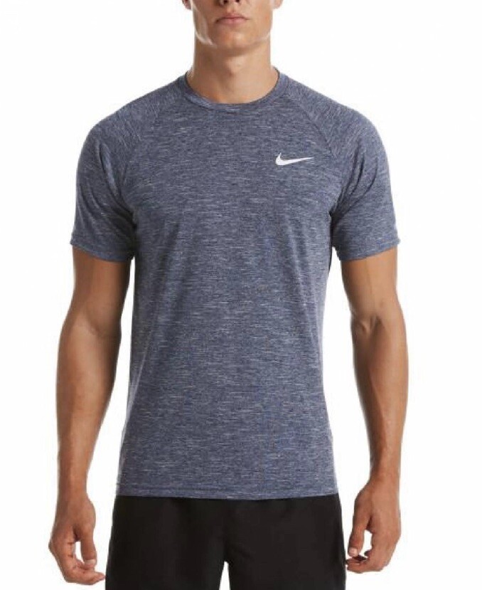 Nike Swim Dry-Fit Hydroguard Shirt UPF 40+ NESSA589 Blue