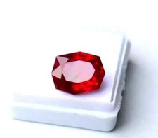 A 10 Ct Natural Flawless Myanmar Red Painite Fancy Cut Loose Certified Gemstone