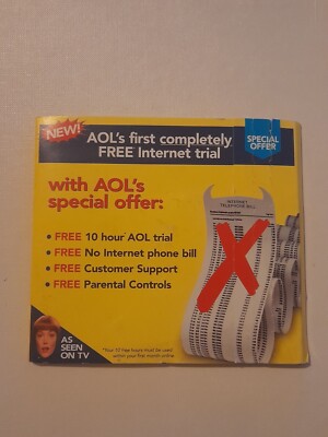 AOL First Free Internet Trial CD, Vintage, versiegelt