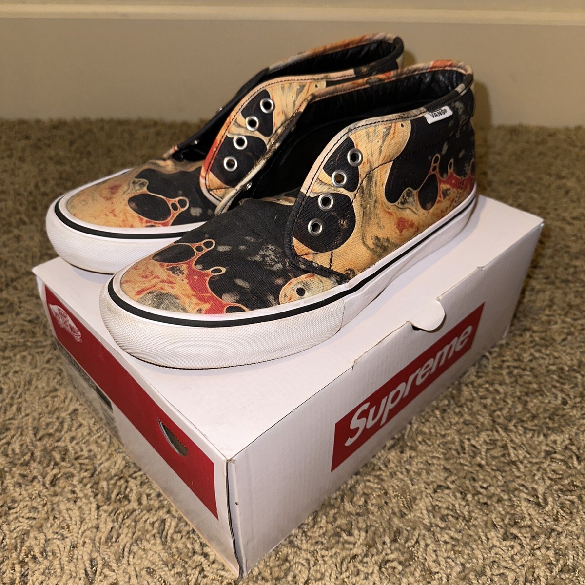 Supreme × Vans Blood & Semen Chukka SIZE 8.5 FW17 100% Authentic 