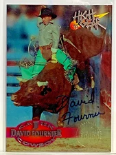 1995 High Gear Rodeo DAVID FOURNIER On Card Autograph CAJUN COWBOY  DFS2