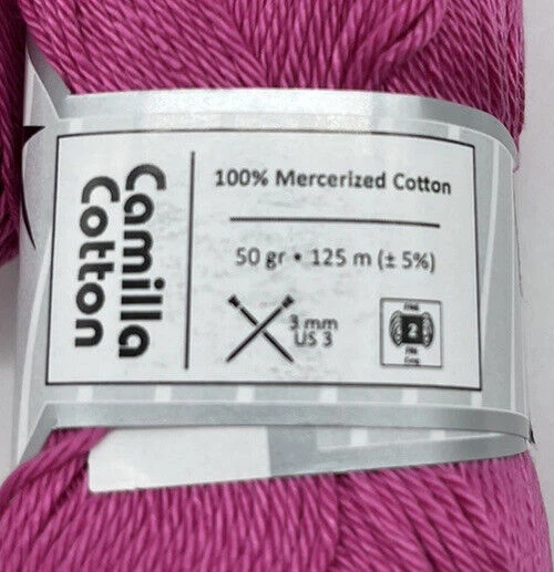 Fio de algodão Camilla "rosa escuro" 6 novelos #576 - Imagem 2 de 2