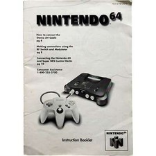  Manual Only Nintendo 64 System - Nintendo 64 Tested Authentic