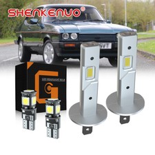 For Ford Capri MK3 1978-1985 H1 White Headlight Bulbs 501 LED Side Light Bulb