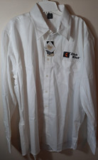 Ditch Witch Logo Adult X-Large White Button Up Long Sleeve--NEW, with tags