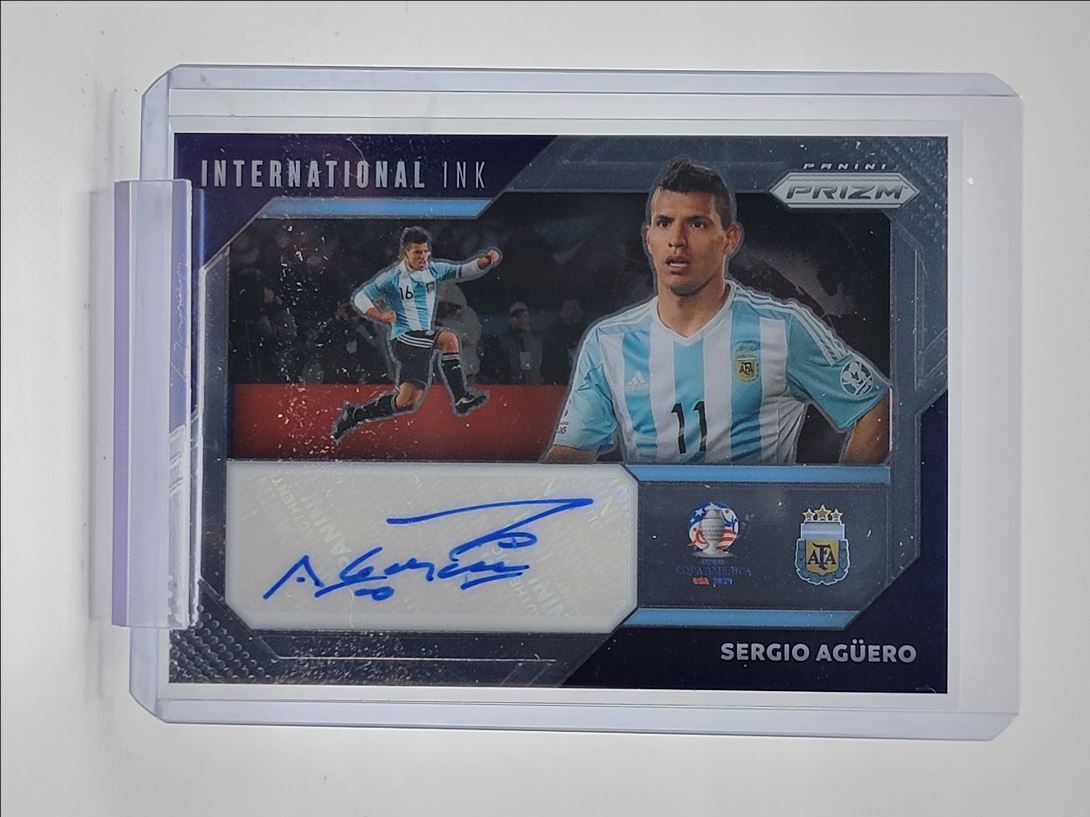 Sergio Aguero 2024 Prizm Copa America #II-SA International Ink 