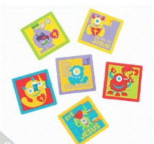 Set of 4 Happy Birthday Jesus Slide Puzzle  (Free Shipping with 6 Purchases)