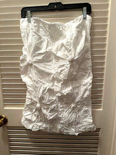 Pair of 2 White Cotton Pintuck Standard size lined pillow shams