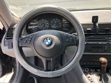2016 Grey Pvc Leather Slip On Style Steering Wheel Cover Perfect Fit Best Grip