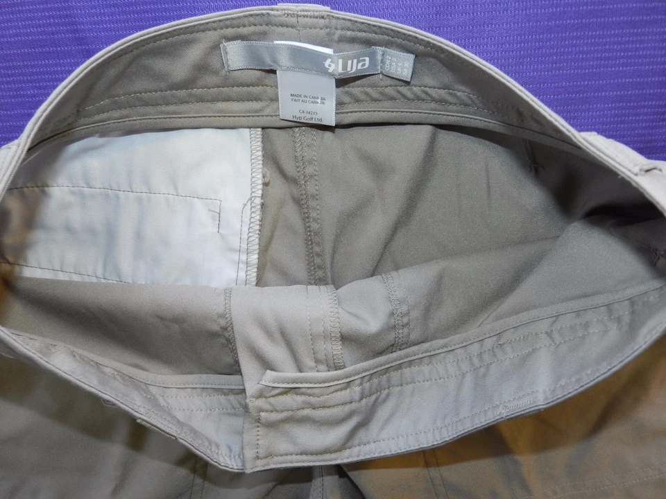 Women's shorts LIJA size 2 beige polyester golf (p96) - Imagem 3 de 4