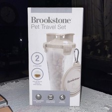 Portable Pet Dog Water Bottle Collapsible Food Bowl Container Set Travel Outdoor