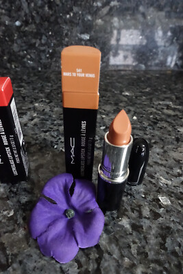 Mac Lustreglass Lipstick 553 I DESERVE THIS - Size 3 g - SLIGHTLY