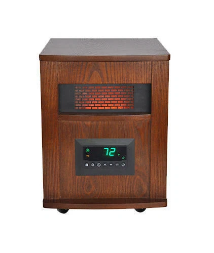 16u0026#034; Extra Large Room Portable Infrared Remote Electric Wood Cabinet  Heater | eBay