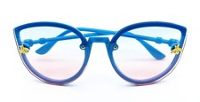2 Pair Children Sunglasses with Bees - Blue Frame