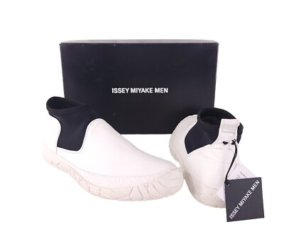 イッセイミヤケ Issey Miyake Men White Vulcanized Mid-Top Sneakers 42 9 New | eBay