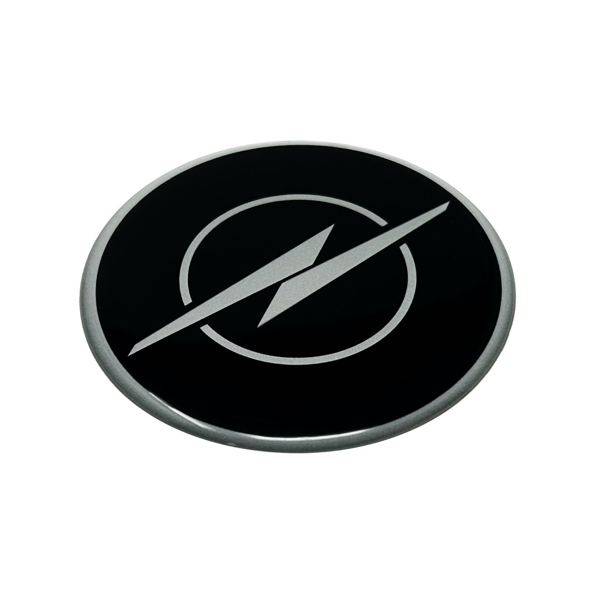 Opel - Juego de adhesivos oficiales de Motorsport, logotipo negro y cromado, producto con licencia, 94 x 131 mm (6 pegatinas