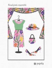 Floral Pink Ensemble Needlepoint Kit or Canvas