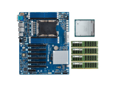 GIGABYTE MU71-SU0 LGA3647 Xeon W-3175x CPU 28C/56T 3.10 GHz +128GB RAM