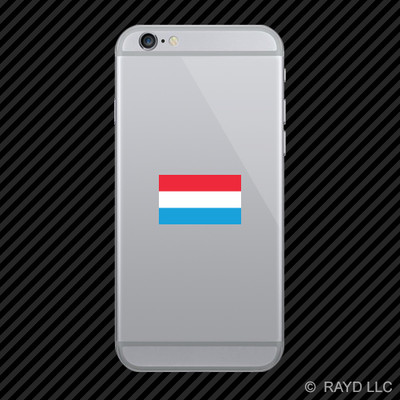 Luxembourger Flag Cell Phone Sticker Mobile Luxembourg LUX LU