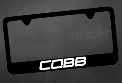 COBB License Plate Frame | Black Metal | Street Racing Performance USA Speed