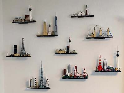 Wandhalterung für LEGO Architecture Skylines   unsichtbar & extrem stabil