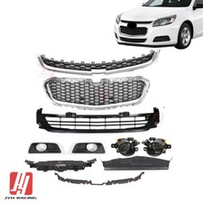 For 2014-2016 Chevy Malibu Front Bumper Grille Fog Light Lamp Radiator Kit 10pcs For 2014-2016 Chevy Malibu Front Bumper Grille Fog Light Lamp Radiator Kit 10pcs