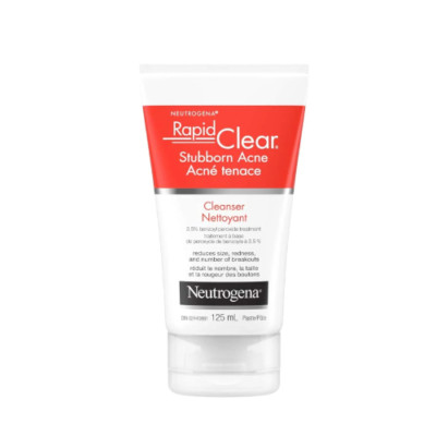 Neutrogena Rapid Clear Stubborn Acne Facial Cleanser, Benzoyl Peroxide Acne