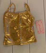 natalie Child Size 6-7 Matallic Gold Top Style N838C