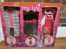 MY LIFE AS 18" DOLL'S 3 PACK OUTFIT CLOTHING SET-- 18913--NEW--FACTORY SEALED