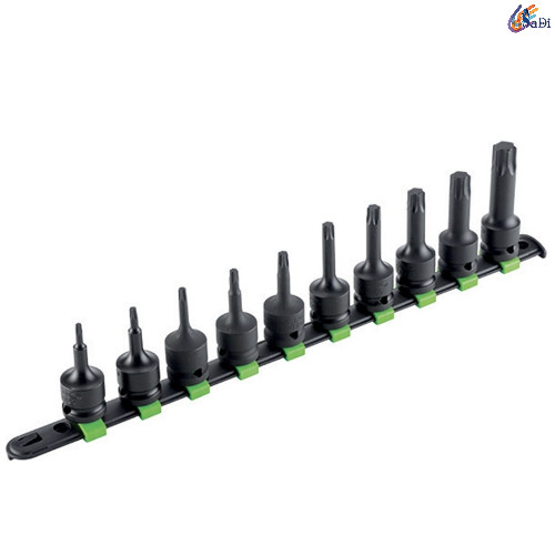 SET 10 INSERTI A BUSSOLA RINFORZATI TORX DA 1/2 FASANO TOOLS FG 152/RTXS10