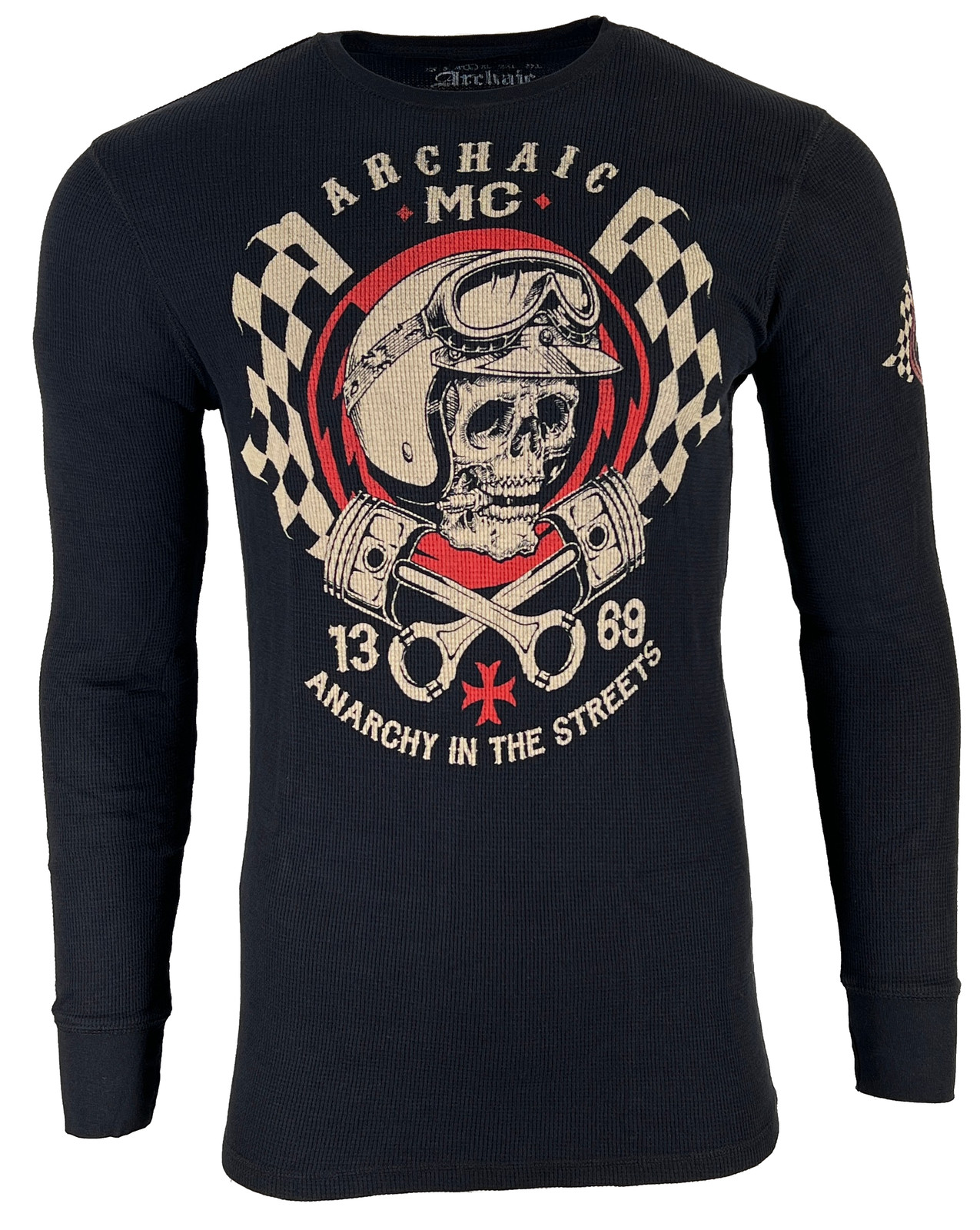 Архаичная от огорчения мужская термофутболка С ТОПЛИВНОЙ ФОРСУНКОЙ черного байкерского цвета