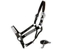 Star  Diamond Silver Show Halter w/ Lead